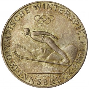 Austria, II Republika, 50 Szylingów 1964 Olimpiada zimowa
