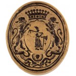 Pieczęć z herbem hrabiów Einsiedel - ILUSTROWANA