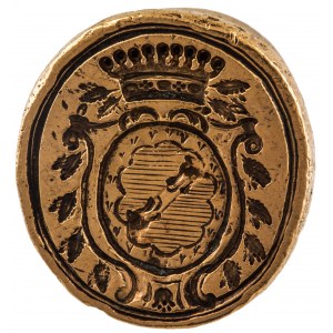 Pieczęć z herbem hrabiów Hoyos - ILUSTROWANA