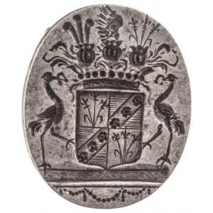 Pieczęć z herbem hrabiego F. H. C. v. Langenau - ILUSTROWANA