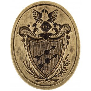 Pieczęć z herbem rodu Woyrsch - ILUSTROWANA