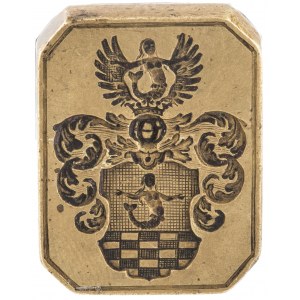 Pieczęć z herbem rodu Emmerich - ILUSTROWANA