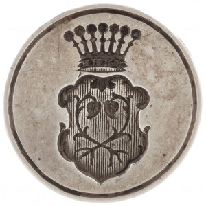 Pieczęć z herbem baronów Stosch - ILUSTROWANA