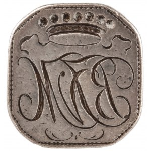 Pieczęć z monogramem „BJvM” pod koroną barona - ILUSTROWANA