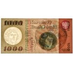 1.000 złotych 1965 - R - PMG 65 EPQ - rzadka seria z rzeczywistego obiegu