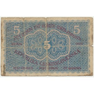 Czechoslovakia, 5 Korun 1919