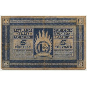 Latvia, 5 Rubles 1919 - B -