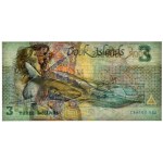 Cook Islands, 3 Dollars 1987