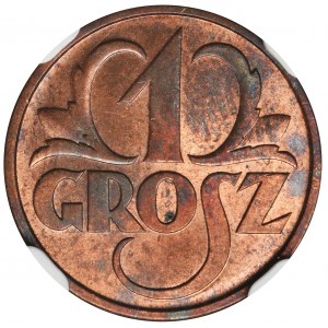 1 grosz 1936 - NGC MS64 RB