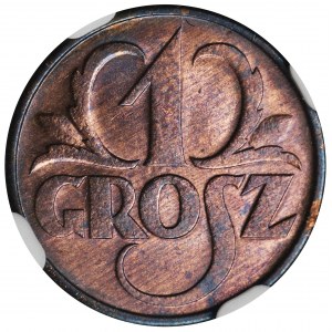 1 grosz 1933 - NGC MS65 RB