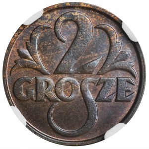 2 grosze 1928 - NGC MS65 BN