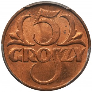 5 groszy 1938 - PCGS MS65 RD