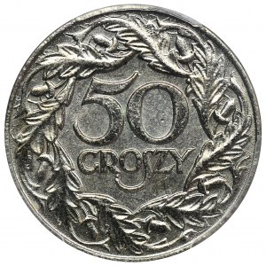 Generalna Gubernia, 50 groszy 1938 - PCGS MS63 - WZÓR, niklowane