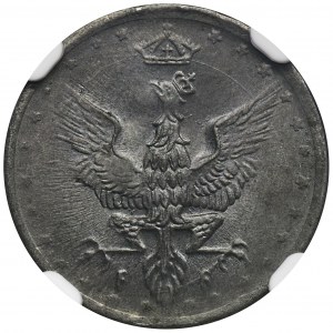 Królestwo Polskie, 5 fenigów 1918 - NGC MS65