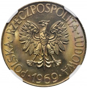 10 złotych 1969 Kościuszko - NGC MS67