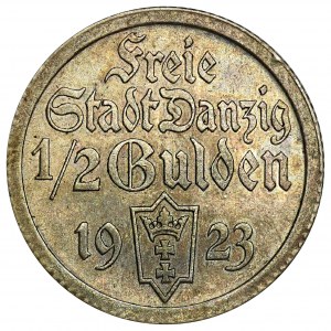 Wolne Miasto Gdańsk, 1/2 guldena 1923