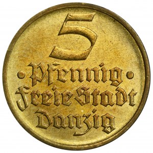 Free City of Danzig, 5 pfennig 1932