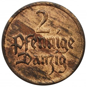 Free City of Danzig, 2 pfennige 1923