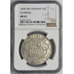 Niemcy, Miasto Hamburg, 32 Szylingi Hamburg 1808 HSK - NGC MS63