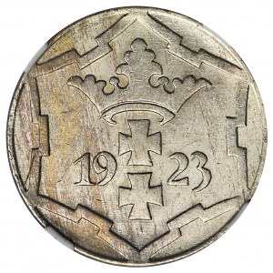 Wolne Miasto Gdańsk, 10 fenigów 1923 - NGC MS63