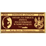 Nowy Sącz, cegiełka 200 złotych 1988