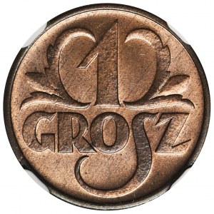 1 grosz 1934 - NGC MS64 RB