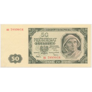 50 złotych 1948 - BE - rzadka odmiana