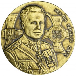 Medal poświęcony płk dr Czesławowi Hake