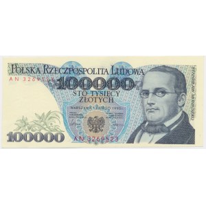 100.000 złotych 1990 - AN -