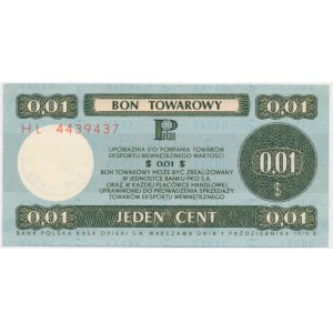 Pewex, 1 cent 1979 - HL - mały -