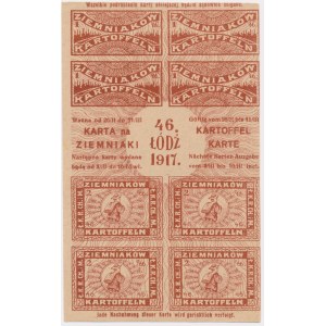 Łódź, kartka żywnościowa na ziemniaki 1917 - 46 -