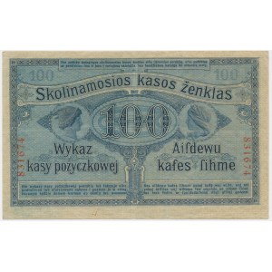 Poznań, 100 rubli 1916 - numeracja 6-cyfrowa -