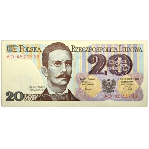 Zestaw, 20 złotych 1982 - AD - (50 szt.)