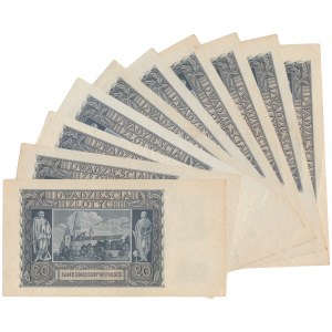 Zestaw 20 złotych 1940 (10 szt.)