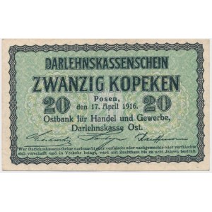 Posen, 20 Kopecks 1916