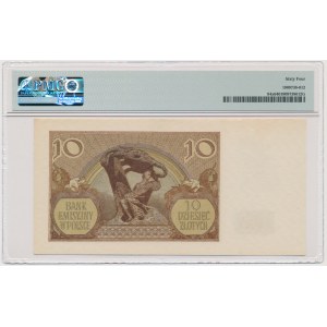 10 złotych 1940 - L - London Counterfeit - PMG 64