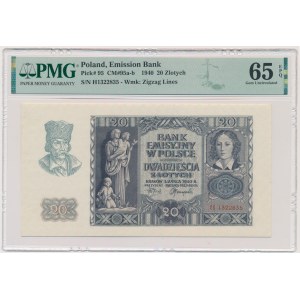 20 złotych 1940 - H - PMG 65 EPQ