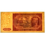 100 złotych 1948 - DT - PMG 58 - rzadka odmiana