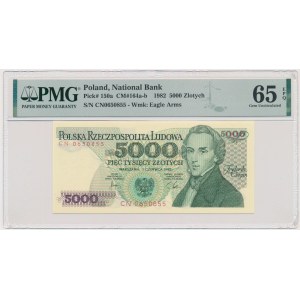 5.000 złotych 1982 - CN - PMG 65 EPQ