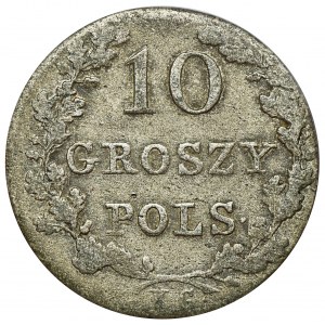Powstanie Listopadowe, 10 groszy Warszawa 1831 KG - łapy orła zgięte