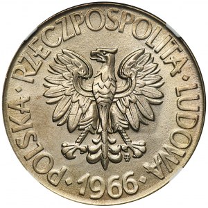 10 złotych 1966 Kościuszko - NGC MS65