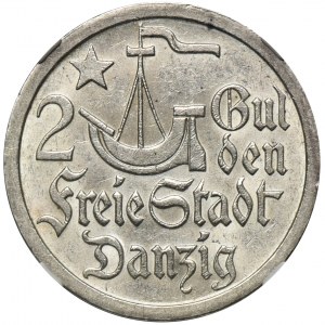 Free City of Danzig, 2 gulden 1923 - NGC MS61