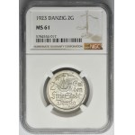 Free City of Danzig, 2 gulden 1923 - NGC MS61