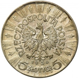 Piłsudski, 5 złotych 1936