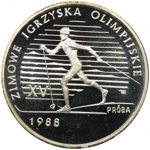 PRÓBA, 1.000 złotych 1987 XV Zimowe Igrzyska Olimpijskie