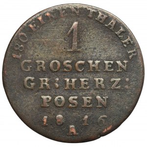 Grand Duchy of Posen, Friedrich Wilhelm III, 1 Groschen Berlin 1816 A