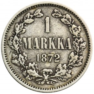 Finland, Autonomy, Alexander II, 1 Markka Helsinki 1872