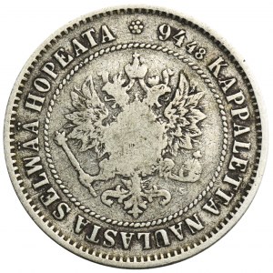 Finland, Autonomy, Alexander II, 1 Markka Helsinki 1872