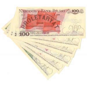 Zestaw banknotów PRL, 50-100 złotych 1975-82 (6 szt.)