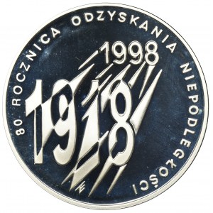 10 złotych 1998 80 rocznica odzyskania niepodległości